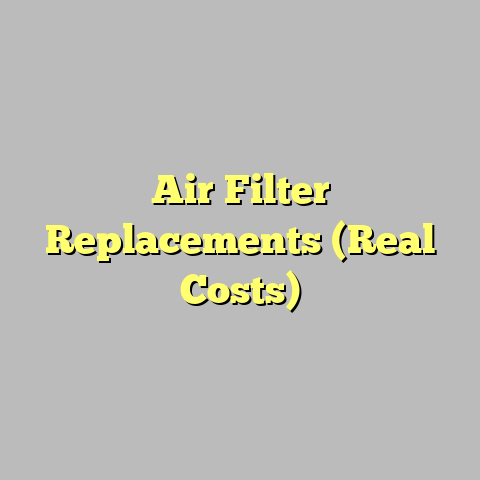 Air Filter Replacements (Real Costs)