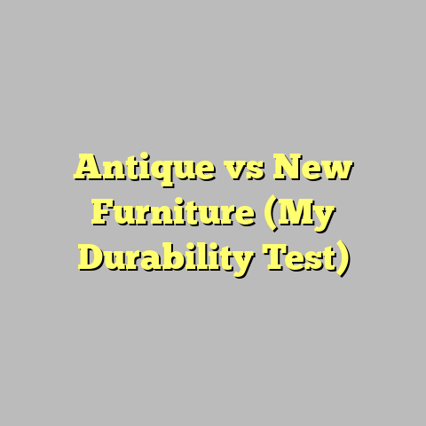 Antique vs New Furniture (My Durability Test)