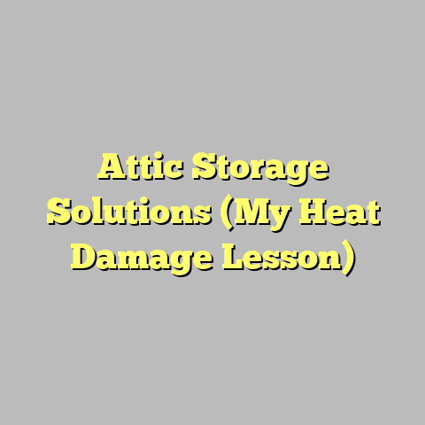 Attic Storage Solutions (My Heat Damage Lesson)