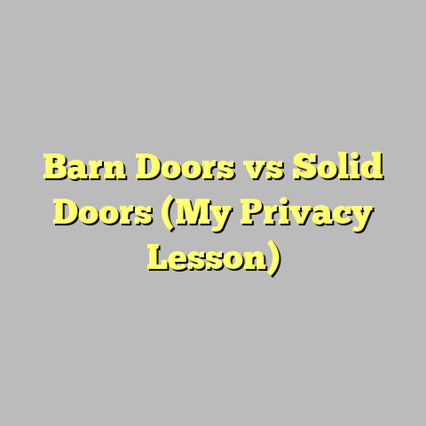 Barn Doors vs Solid Doors (My Privacy Lesson)