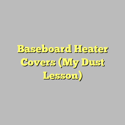 Baseboard Heater Covers (My Dust Lesson)