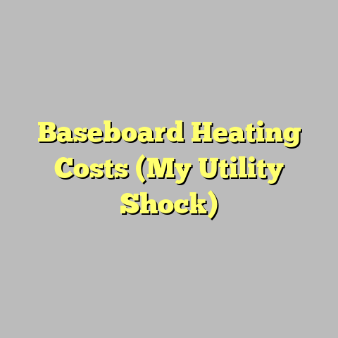 Baseboard Heating Costs (My Utility Shock)