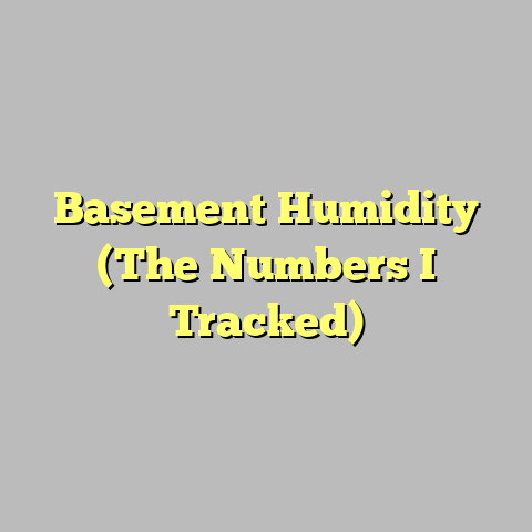 Basement Humidity (The Numbers I Tracked)
