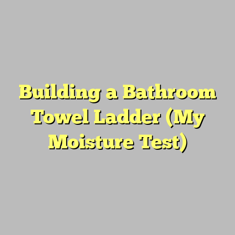 Building a Bathroom Towel Ladder (My Moisture Test)