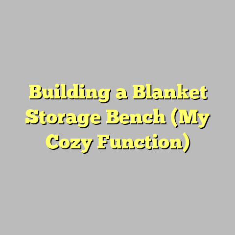 Building a Blanket Storage Bench (My Cozy Function)