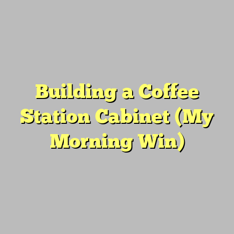Building a Coffee Station Cabinet (My Morning Win)