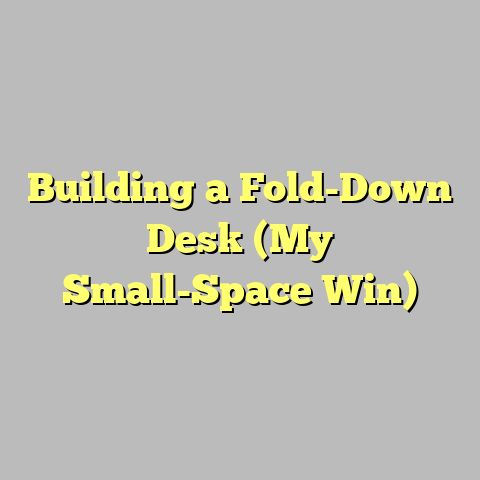 Building a Fold-Down Desk (My Small-Space Win)