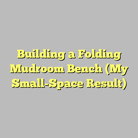 Building a Folding Mudroom Bench (My Small-Space Result)