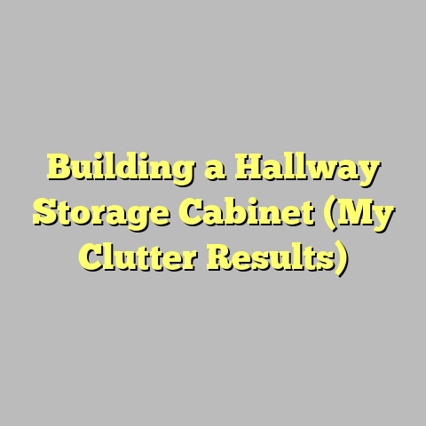 Building a Hallway Storage Cabinet (My Clutter Results)