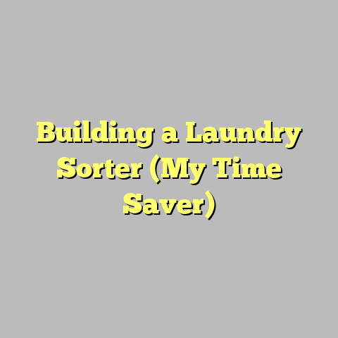 Building a Laundry Sorter (My Time Saver)