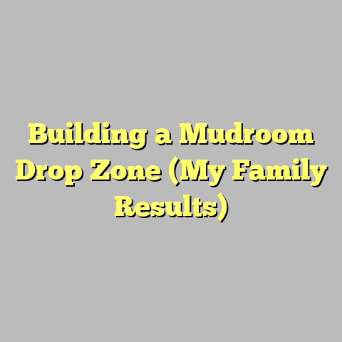 Building a Mudroom Drop Zone (My Family Results)