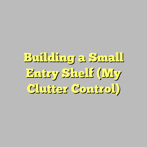 Building a Small Entry Shelf (My Clutter Control)