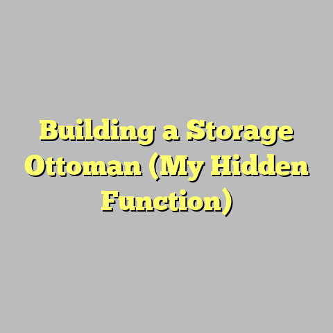 Building a Storage Ottoman (My Hidden Function)