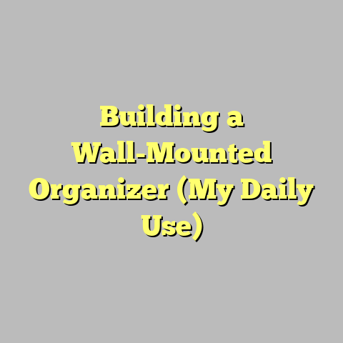 Building a Wall-Mounted Organizer (My Daily Use)
