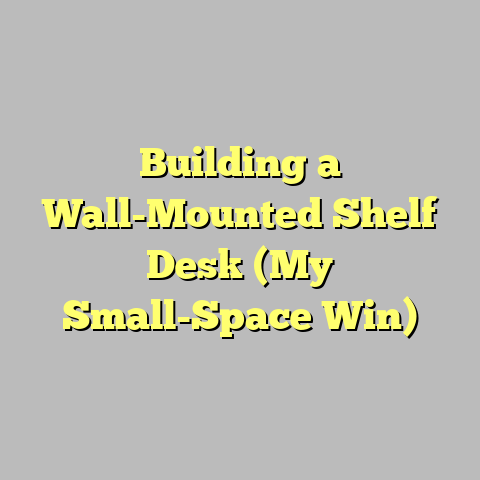 Building a Wall-Mounted Shelf Desk (My Small-Space Win)