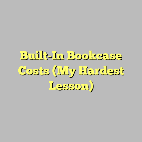 Built-In Bookcase Costs (My Hardest Lesson)