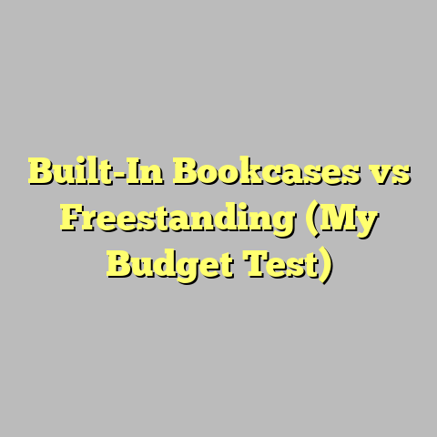 Built-In Bookcases vs Freestanding (My Budget Test)