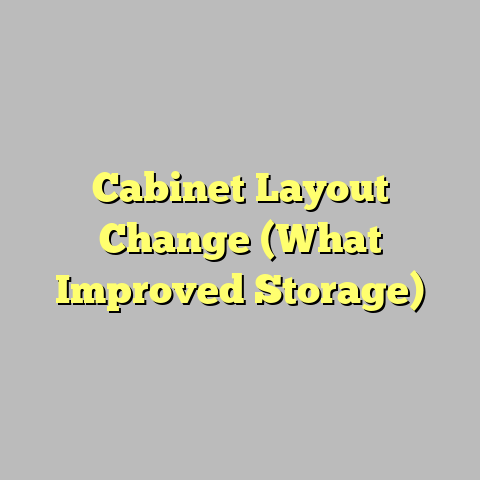 Cabinet Layout Change (What Improved Storage)