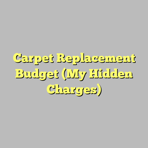Carpet Replacement Budget (My Hidden Charges)