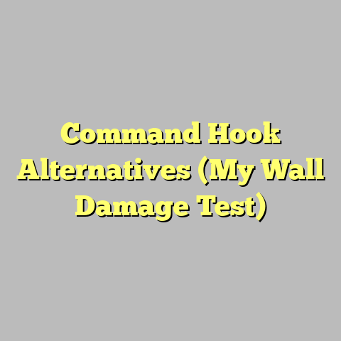 Command Hook Alternatives (My Wall Damage Test)