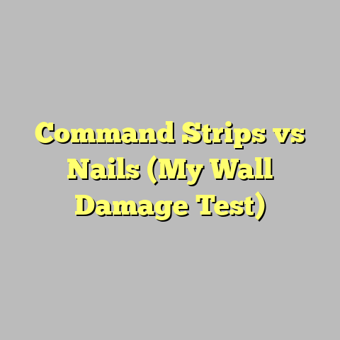 Command Strips vs Nails (My Wall Damage Test)