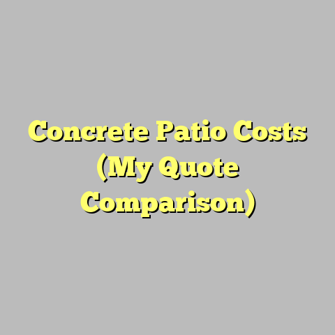 Concrete Patio Costs (My Quote Comparison)