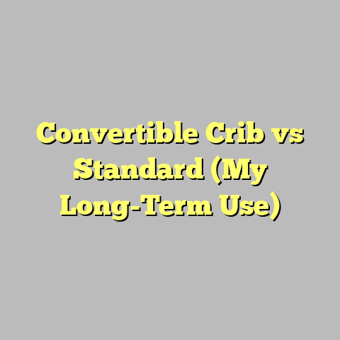 Convertible Crib vs Standard (My Long-Term Use)