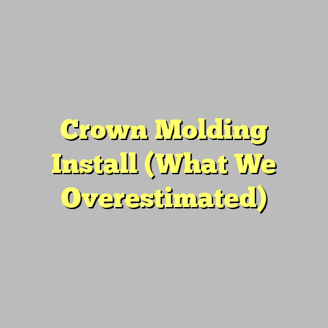 Crown Molding Install (What We Overestimated)