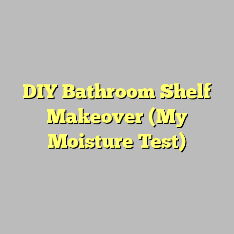 DIY Bathroom Shelf Makeover (My Moisture Test)