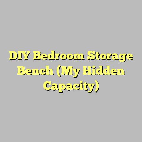 DIY Bedroom Storage Bench (My Hidden Capacity)