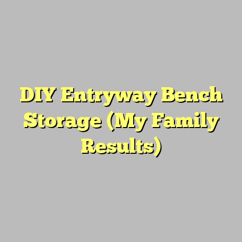 DIY Entryway Bench Storage (My Family Results)
