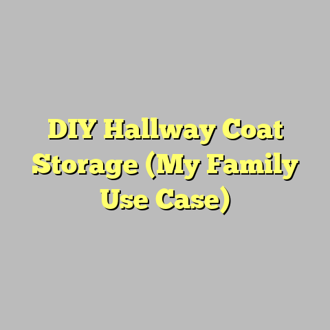 DIY Hallway Coat Storage (My Family Use Case)