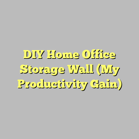 DIY Home Office Storage Wall (My Productivity Gain)