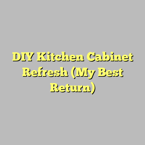 DIY Kitchen Cabinet Refresh (My Best Return)