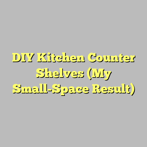 DIY Kitchen Counter Shelves (My Small-Space Result)