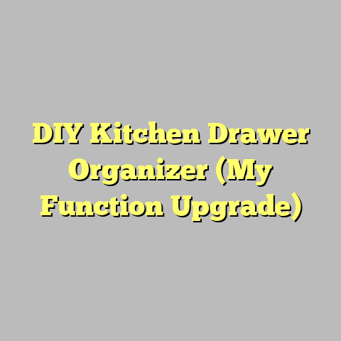 DIY Kitchen Drawer Organizer (My Function Upgrade)