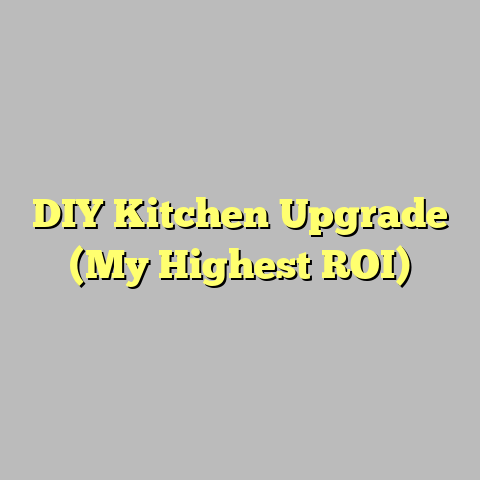 DIY Kitchen Upgrade (My Highest ROI)