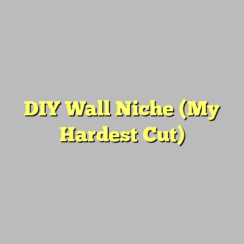 DIY Wall Niche (My Hardest Cut)