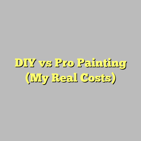 DIY vs Pro Painting (My Real Costs)