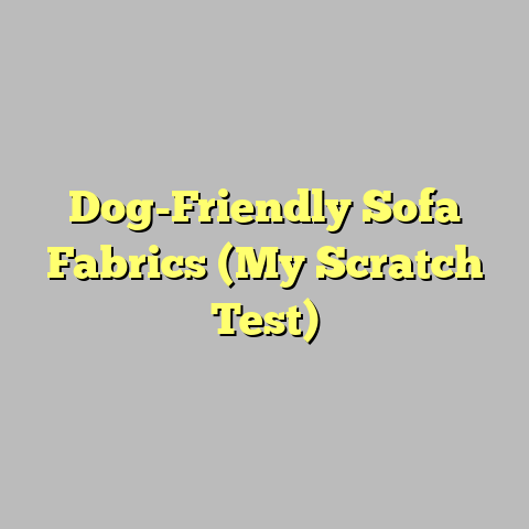 Dog-Friendly Sofa Fabrics (My Scratch Test)