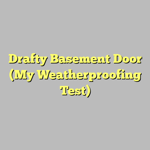 Drafty Basement Door (My Weatherproofing Test)