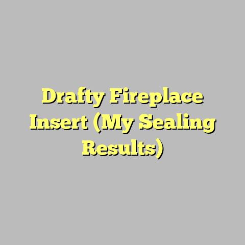 Drafty Fireplace Insert (My Sealing Results)