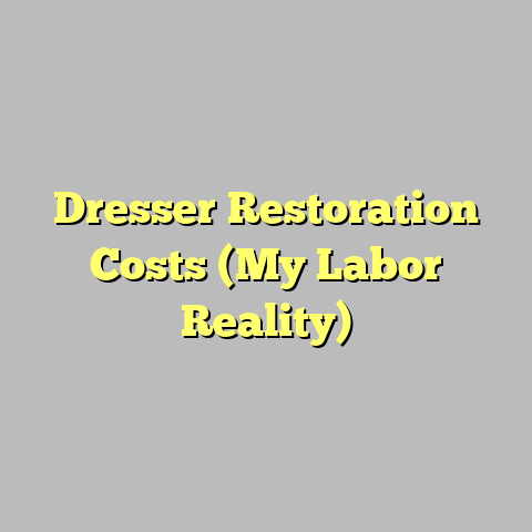 Dresser Restoration Costs (My Labor Reality)