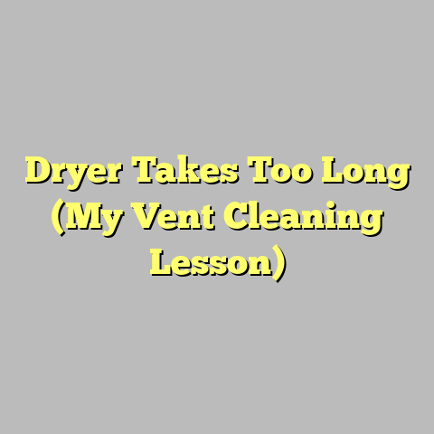 Dryer Takes Too Long (My Vent Cleaning Lesson)