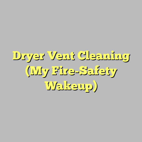 Dryer Vent Cleaning (My Fire-Safety Wakeup)