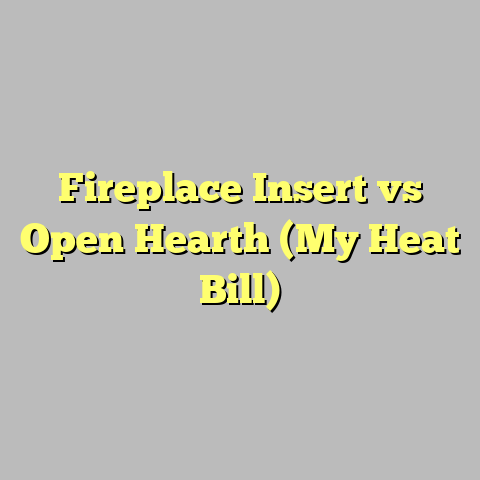 Fireplace Insert vs Open Hearth (My Heat Bill)