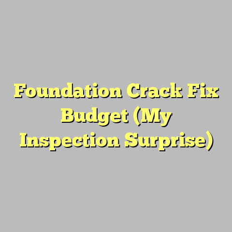 Foundation Crack Fix Budget (My Inspection Surprise)