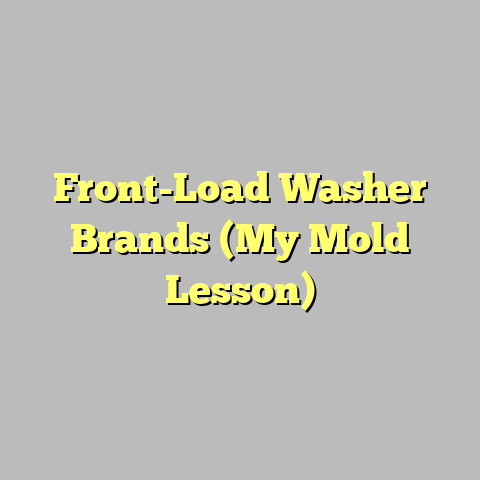Front-Load Washer Brands (My Mold Lesson)