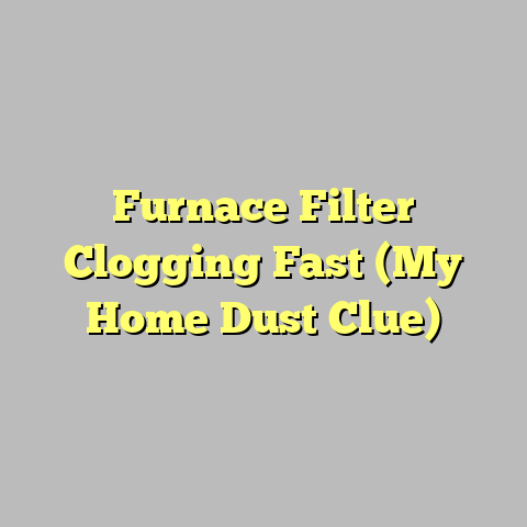 Furnace Filter Clogging Fast (My Home Dust Clue)