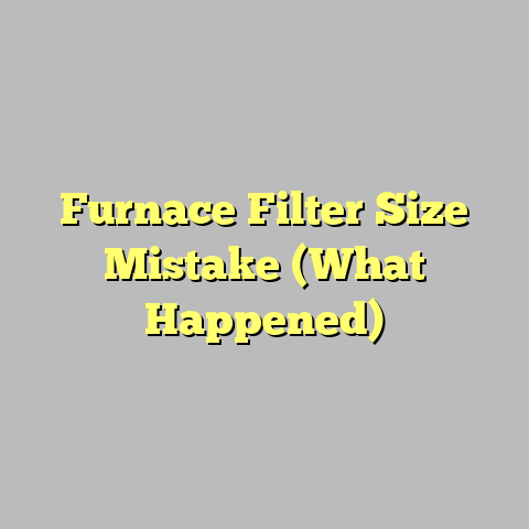 Furnace Filter Size Mistake (What Happened)